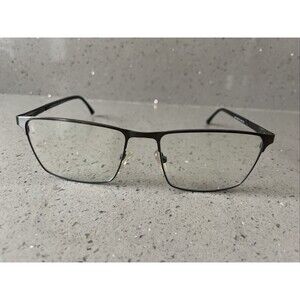 Merry's Black Square Eyeglasses Frames Only 55-17-140 C4 9057 Italy